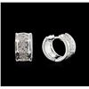 Image 2 : 0.50ctw Diamond Earrings - 14KT White Gold