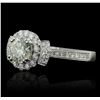 Image 2 : 18KT White Gold 2.09ctw Diamond Ring