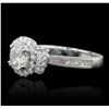 Image 4 : 18KT White Gold 2.09ctw Diamond Ring