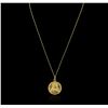 Image 1 : 18KT Yellow Gold Sacred Heart Pendant With Chain