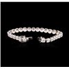 Image 3 : 18KT White Gold 10.64ctw Diamond Tennis Bracelet