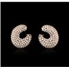 Image 1 : 14KT Rose Gold 6.30ctw Diamond Earrings