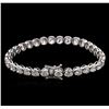 Image 2 : 10.00ctw Diamond Tennis Bracelet - 18KT White Gold