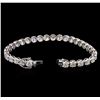 Image 3 : 10.00ctw Diamond Tennis Bracelet - 18KT White Gold