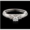Image 1 : 14KT White Gold 0.67ctw Diamond Ring