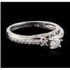 Image 2 : 14KT White Gold 0.67ctw Diamond Ring