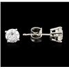 Image 2 : 14KT White Gold 0.81ctw Diamond Stud Earrings