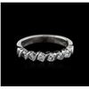 Image 1 : Platinum 0.50ctw Diamond Ring