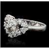 Image 2 : 14KT White Gold 1.50ctw Diamond Ring