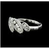 Image 2 : 18KT White Gold 0.65ctw Diamond Ring