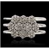 Image 1 : 18KT White Gold 0.68ctw Diamond Ring