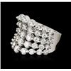 Image 2 : 14KT White Gold 5.15ctw Diamond Ring