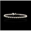 Image 1 : 14KT White Gold 2.67ctw Diamond Tennis Bracelet