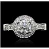 Image 1 : 14KT White Gold 1.60ctw Diamond Ring
