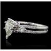 Image 2 : 18KT White Gold 1.41ctw Diamond Ring