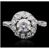 Image 1 : 18KT White Gold 1.98ctw Diamond Ring