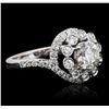 Image 2 : 18KT White Gold 1.98ctw Diamond Ring