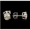Image 2 : 14KT White Gold 1.63ctw Diamond Stud Earrings