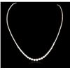 Image 2 : 14KT White Gold 8.53ctw Diamond Necklace