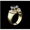 Image 3 : 4.49ctw Black Diamond Ring - 14KT Yellow Gold