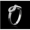 Image 3 : 14KT White Gold 0.43ctw Diamond Ring