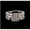 Image 1 : 14KT White Gold 1.15ctw Diamond Ring