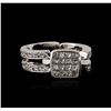 Image 2 : 14KT White Gold 1.15ctw Diamond Ring