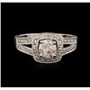 Image 1 : 18KT White Gold 0.82ctw Diamond Ring
