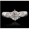Image 1 : 18KT White Gold 1.78ctw Diamond Ring