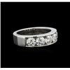 Image 2 : GIA Certified 1.64ctw Diamond Wedding Band - 14KT White Gold