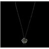 Image 2 : 14KT White Gold 2.00ctw Diamond Pendant With Chain