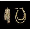 Image 2 : 14KT Yellow Gold 1.83ctw Diamond Earrings