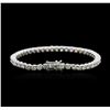 Image 2 : 18KT White Gold 9.04ctw Diamond Tennis Bracelet