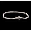 Image 2 : 14KT White Gold 2.24ctw Diamond Tennis Bracelet