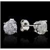 Image 2 : 14KT White Gold 3.00ctw Diamond Stud Earrings