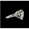 Image 2 : 0.30ctw Diamond Ring - 14KT White Gold