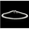 Image 1 : 14KT White Gold 3.71ctw Diamond Tennis Bracelet