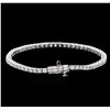 Image 2 : 14KT White Gold 3.71ctw Diamond Tennis Bracelet