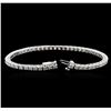 Image 3 : 14KT White Gold 3.71ctw Diamond Tennis Bracelet