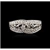 Image 1 : 14KT White Gold 0.35ctw Diamond Ring
