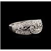 Image 2 : 14KT White Gold 0.35ctw Diamond Ring