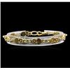 Image 1 : 0.32ctw Diamond Bracelet - 18KT Yellow Gold