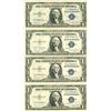 Image 1 : 1935 $1 Silver Certificate Lot of 4 Assorted Bills