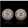 Image 1 : 14KT White Gold 2.73ctw Diamond Earrings