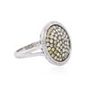 Image 2 : 14KT White Gold 3.33ctw Diamond Ring