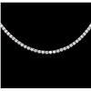 Image 2 : 18KT White Gold 3.54ctw Diamond Necklace