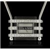 Image 1 : Van Cleef & Arpels 18KT White Gold Diamond Watch Pendant