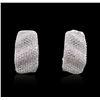 Image 1 : 18KT White Gold 1.09ctw Diamond Earrings