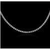 Image 2 : 14KT White Gold 5.23ctw Diamond Necklace