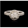 Image 1 : 14KT White Gold 1.62ctw Diamond Ring